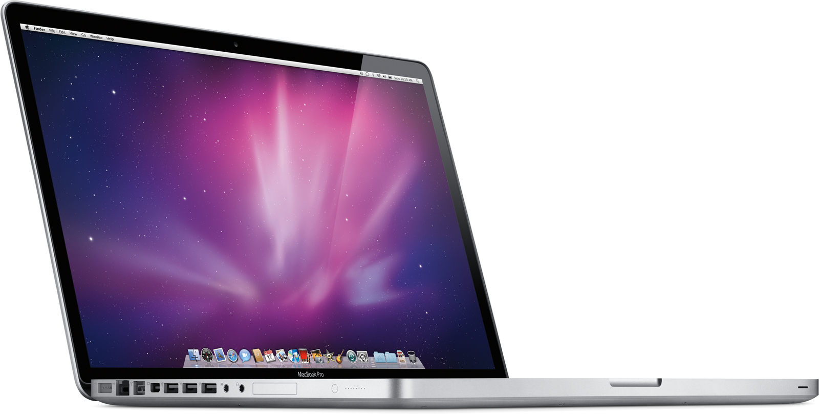 17-inch MacBook Pro, on its side