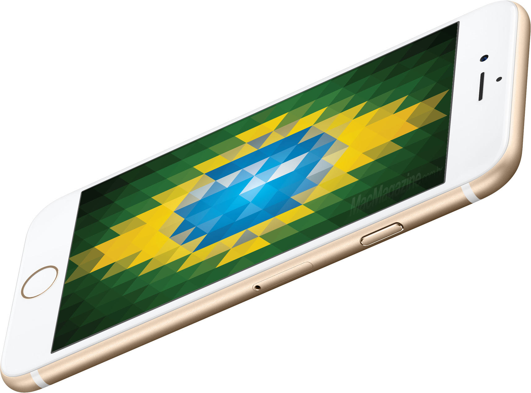 iPhone 6s with the Brazilian flag