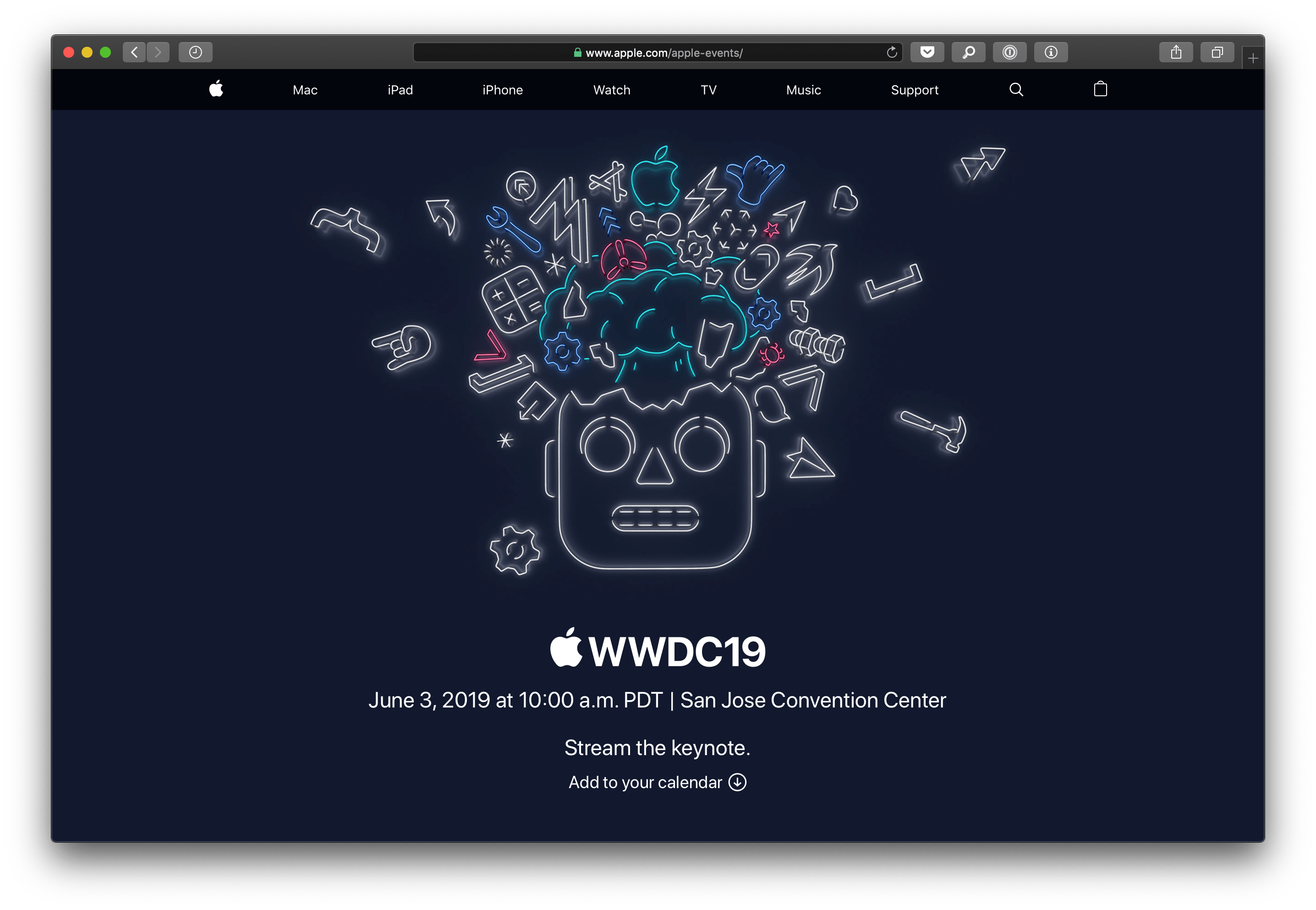 Apple streaming to WWDC19