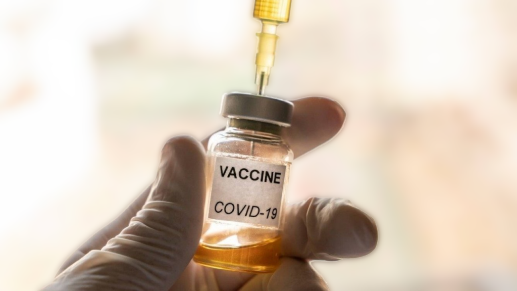 Image illustrates testing of covid-19 vaccine
