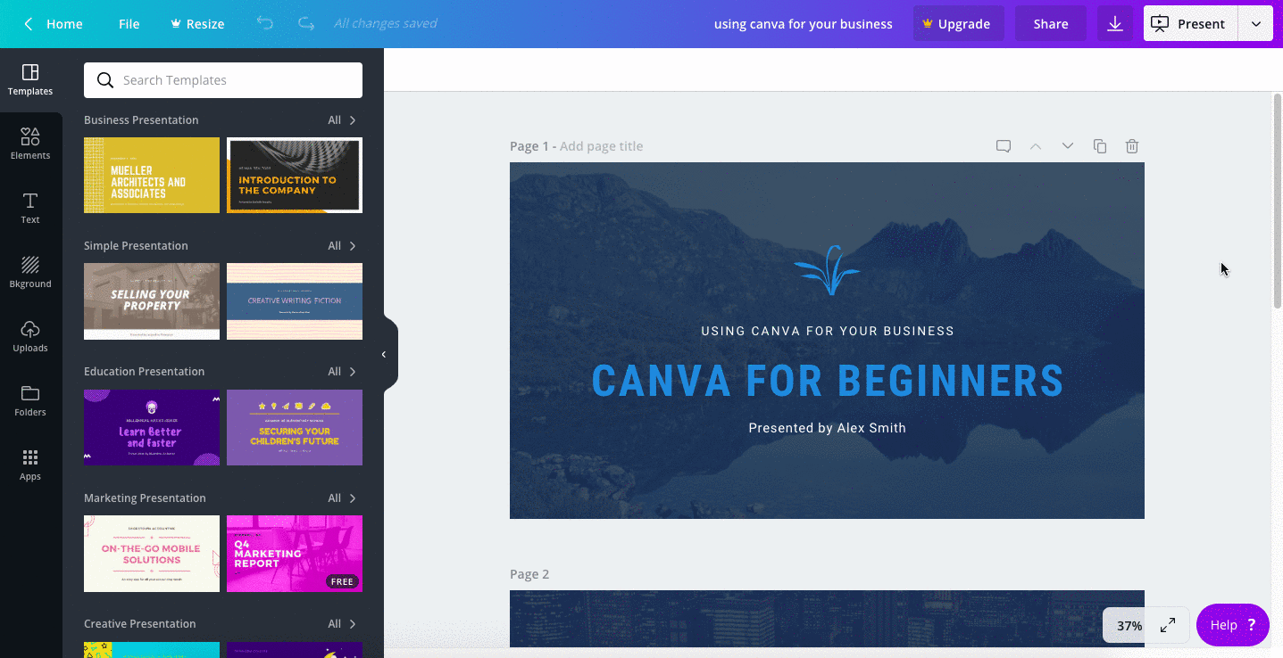 Canva offers more than a million photographs, vectors, graphics and fonts
