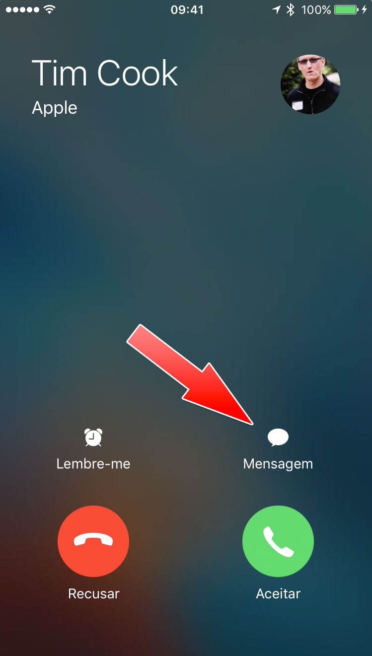 Responding by message to a call you can’t answer on iPhone
