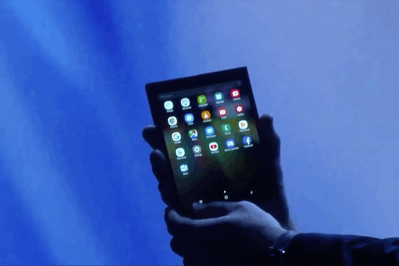 Samsung folding smartphone prototype