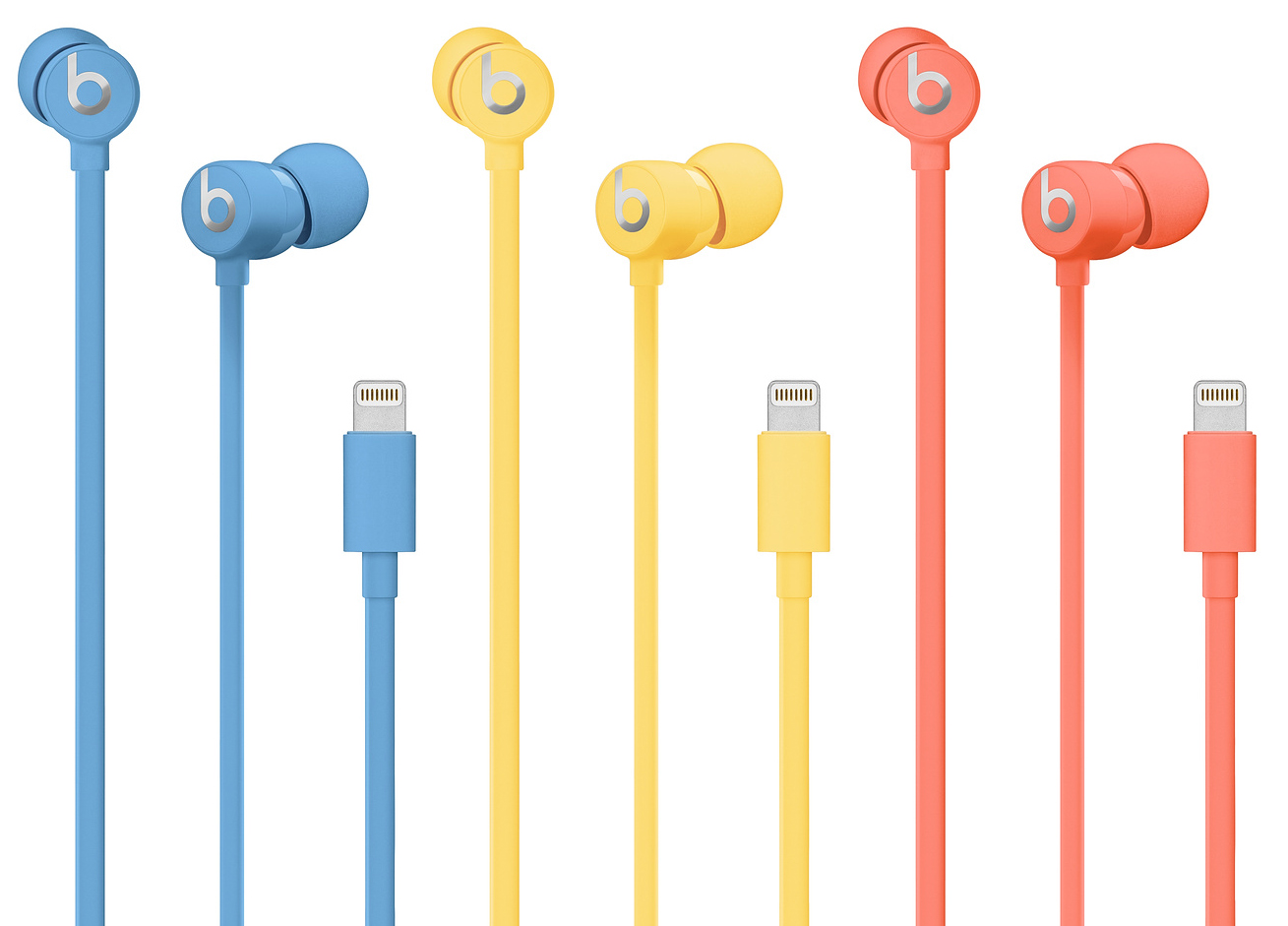 New colors of urBeats 3 earphones matching iPhone XR