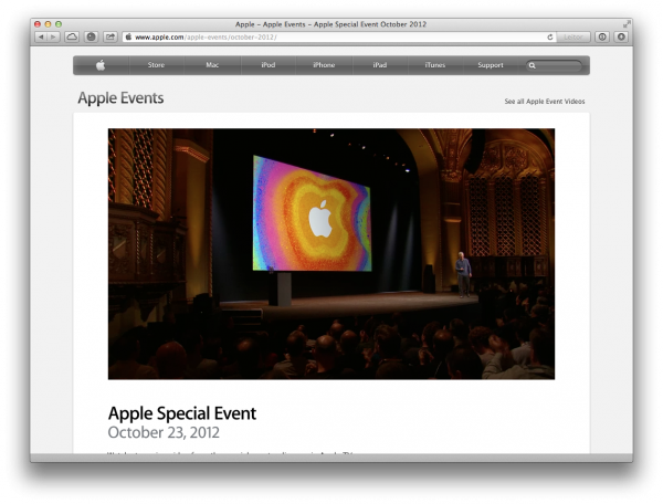Apple event video