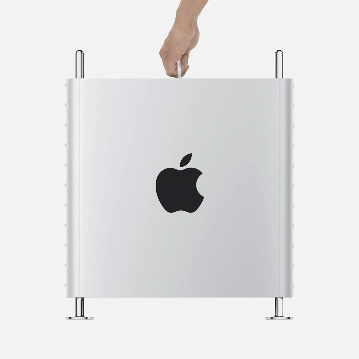Animated GIF of the opening of the new Mac Pro