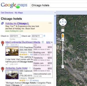 Want to book hotels?  Search Google Maps!
