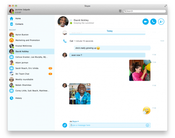 Skype 7.0 for Mac