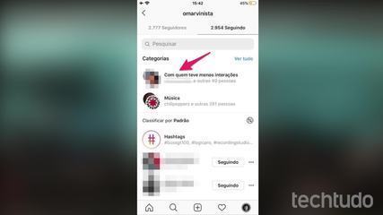 Instagram: how to stop following profiles with whom you interact little