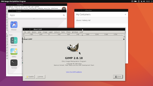 GIMP on Unity 8