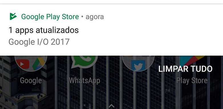 Play store icon notification