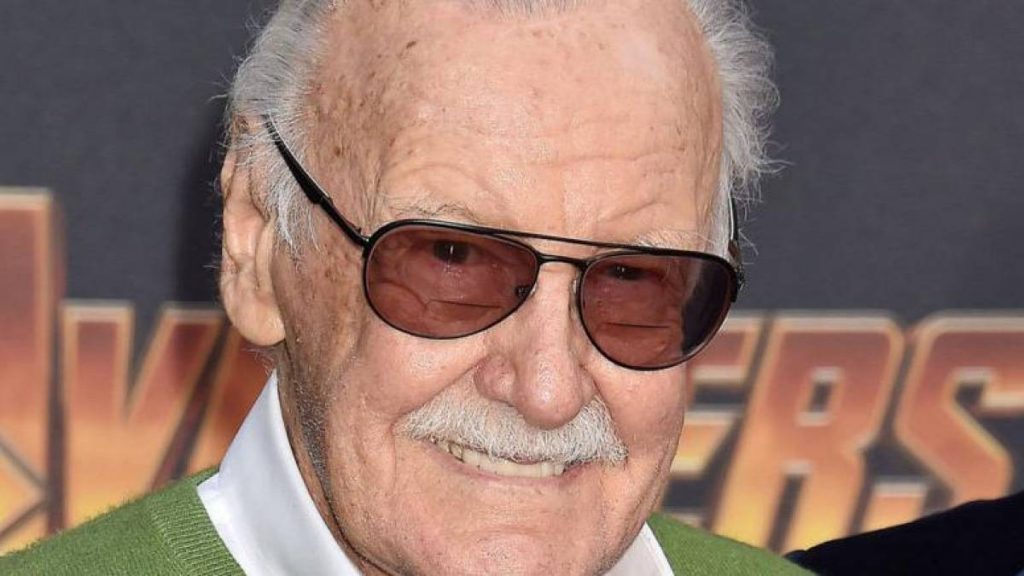 Stan Lee smiles at Avengers premiere