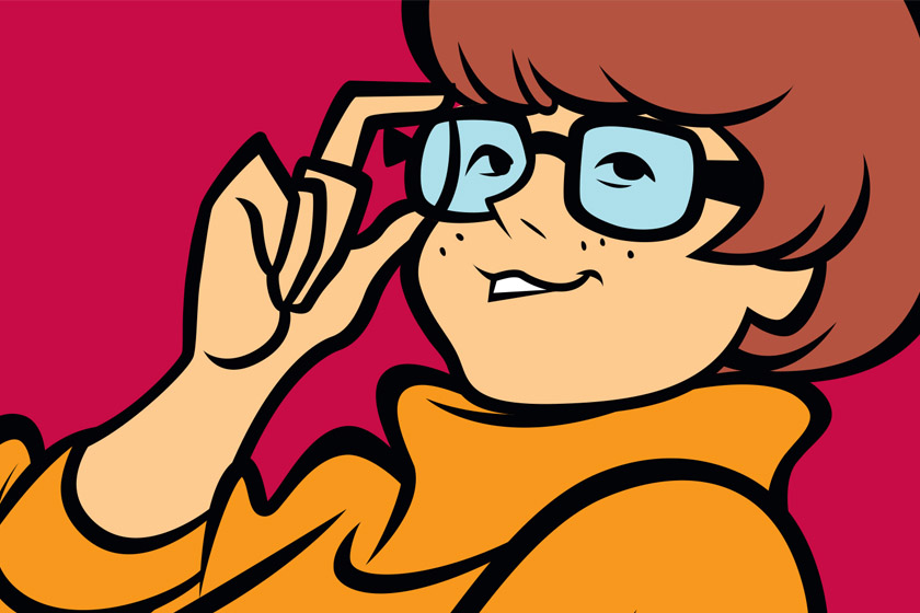 Velma straightens her glasses