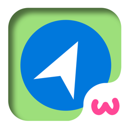 Mapless Walking Directions app icon