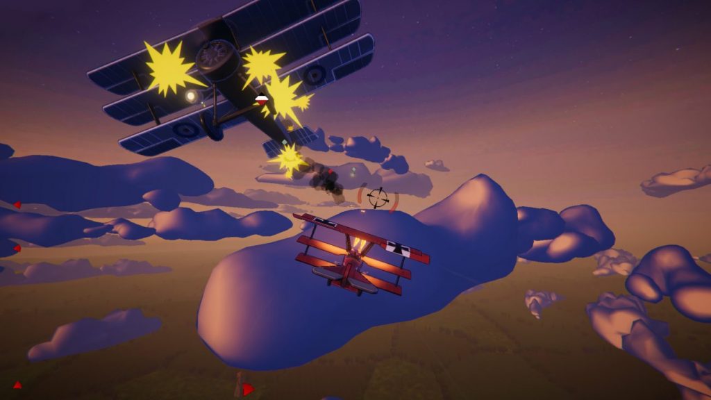 Defeating enemy planes in Red Wings: Aces of the Sky