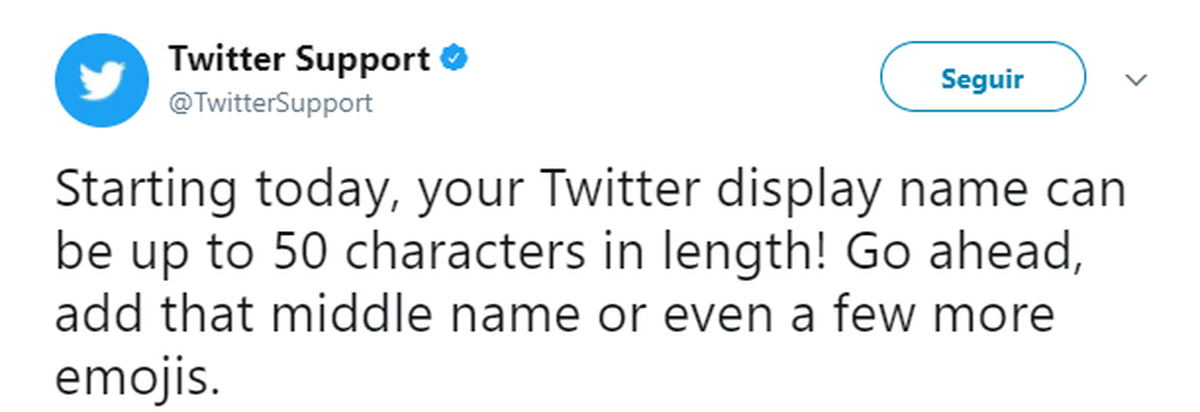 After 280 tweet, Twitter increases usernames to 50 characters