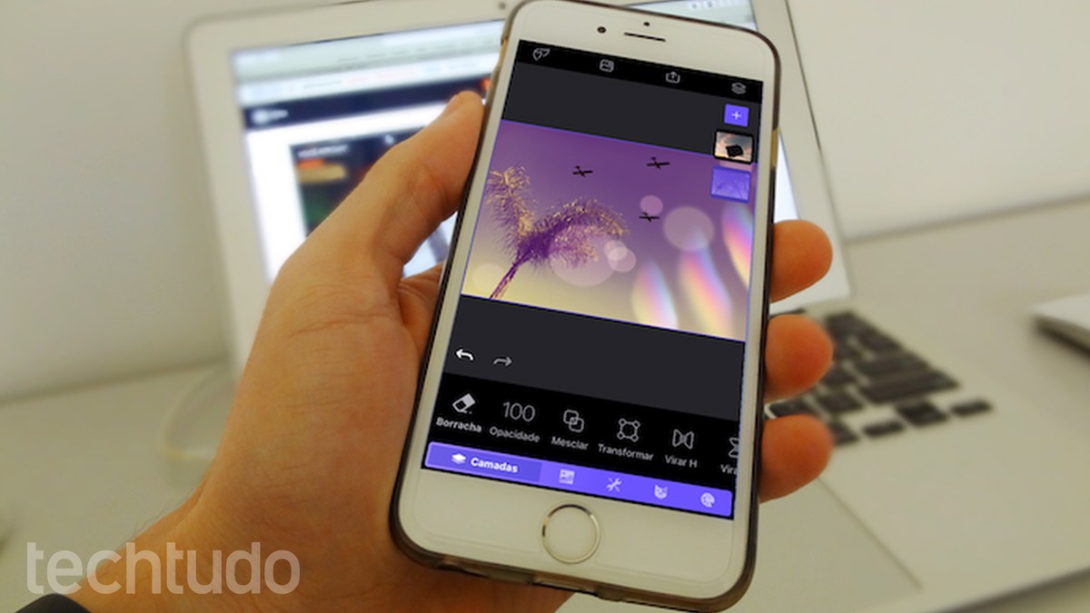 How to flip a photo on iPhone;  Enlight 2 allows you to rotate the image