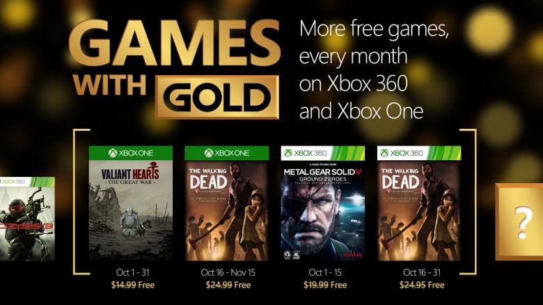 Games with Gold: Outubro 2015