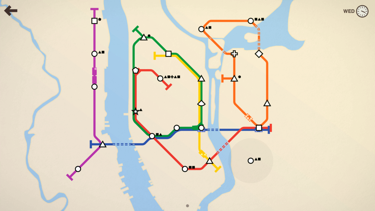 Mini Metro game for iOS