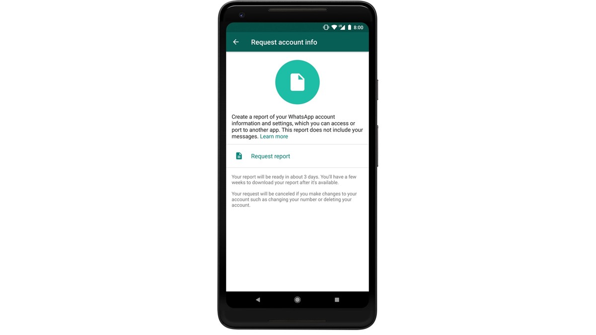 Data request on WhatsApp: find out how the tool will work