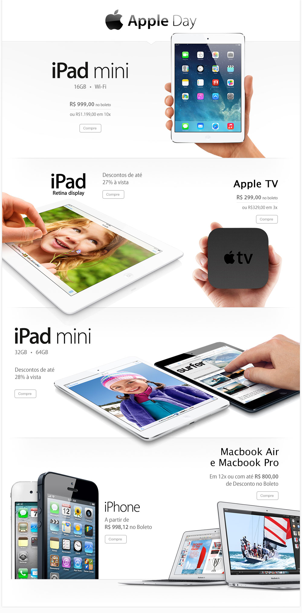 ↪ “Apple Day”: iPads and Apple TV on sale at Fast Shop!