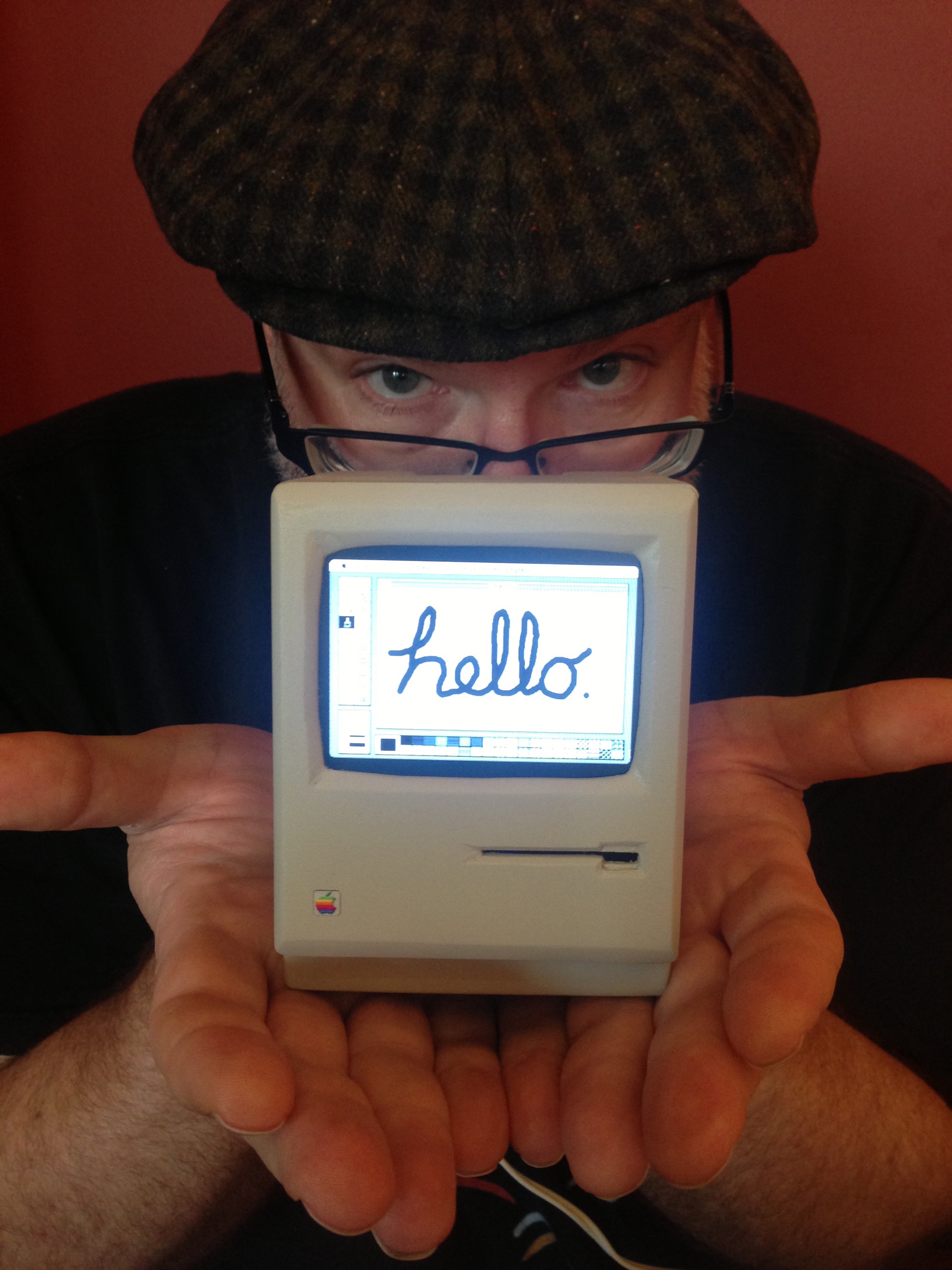 Curiosity: they created a miniature version of the fully functional Macintosh Classic!