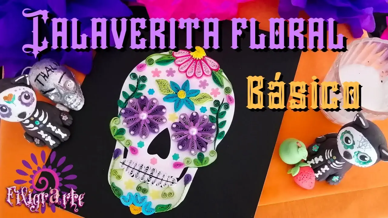 como pintar una calavera de papel